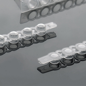 0.2 ml PCR Tubes with Flat Caps, high profile, clear